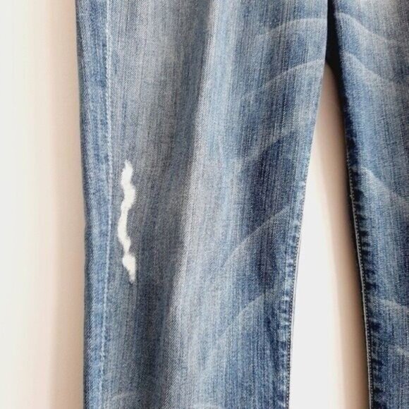 7FAM 7 FOR ALL MANKIND Josefina Skinny Boyfriend Jeans Sz 28 Flawed - Picture 7 of 16